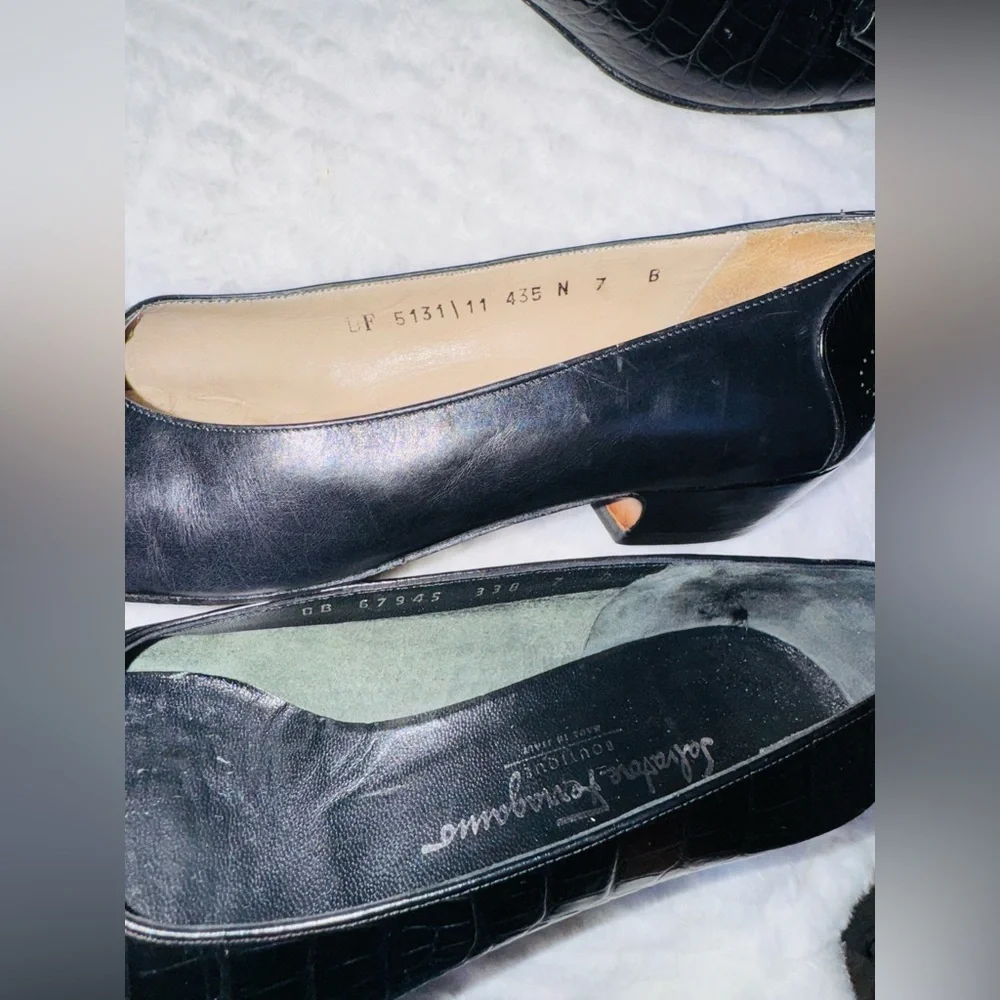 Salvatore Ferragamo Black Flats & Loafers - Picture 9 of 13